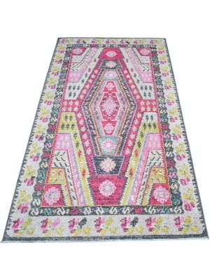 Zehra Abla Halı Yeni Lüks Digital Baskı Kaymaz Taban Makine Halısı 7782