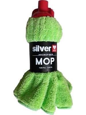Trendexa Silver Home Mikrofiber Jumbo Boy Islak Mop - 105X55 Cm. - Yedek Mop Paspas Ucu Başlığı - 1 Adet