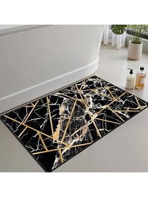 Trendexa 2'li Set Banyo Paspası, Yumuşak Banyo Halısı, Kaymaz Dot Tabanlı, Su Emici, Makinede Yıkanabilir - 50X60-60X100 cm
