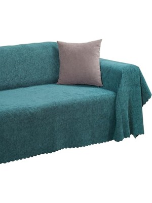 Trendexa Premium Koltuk Örtüsü 175X350 Xlarge Gramajlı Jakarlı Şönil Turkuaz | Kanepe Örtüsü | Kaymaz