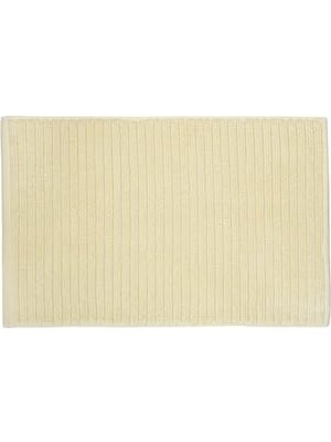 Trendexa Banyo Paspası, Ince Çizgili Pamuklu, 40 * 60 Cm, %100 Pamuk Krem 40 x 60