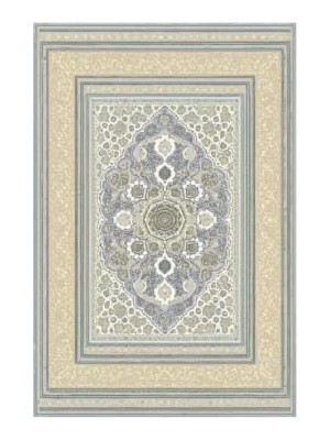 Trendexa Vina Klasik Desenli Jüt Taban Dokuma Halı, Salon, Oturma ve Yatak Odası Için, Açık Gri, 120X180 cm