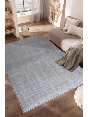 Trendexa Halı, Gri Bubble Peluş – Yumuşak Dokulu, Makinede Yıkanabilir, Kaymaz Tabanlı – 11 Farklı Ölçü Seçeneği (80X150 Cm)