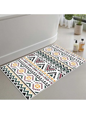 Trendexa 2'li Set Banyo Paspası, Yumuşak Banyo Halısı, Kaymaz Dot Tabanlı, Su Emici, Makinede Yıkanabilir - 40X60-50 x 80 cm