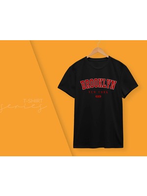 Bk Gift Brooklyn Tasarımlı Erkek Siyah T-Shirt, Arkadaşa Hediye, Doğum Günü Hediyesi, Trend Tişört, Sevgili Hediyesi-1 Small