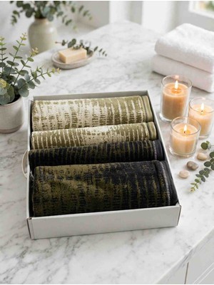 Özdilek Verde Best Set Hamam Seti Banyo Havlu Takımı (2 Ad. 90X150 cm + 2 Ad. 50X90CM)