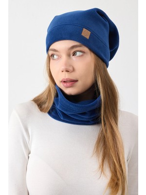 Butikgiz %100 Mikro Polar Ekstra Esnek ve Yumuşak Kadın Bere Boyunluk Takım