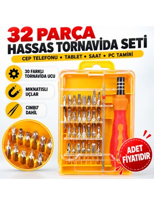 Milas Toptan 32 Parça Cep Telefonu Pc Tablet Mini Tornavida Seti Tamir Takımı