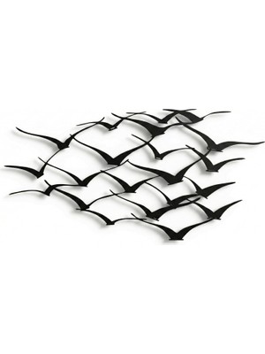 Dekadron Metal Duvar Sanatı - Vinçler - 3D Duvar Silueti Metal Duvar Dekoru Ev Ofis Dekorasyonu Yatak Odası Oturma Odası Dekor Heykel (18" G x 9" Y/46X23CM)