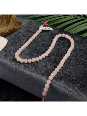 Moony Stone Mat Pembe Kuvars Doğal Taş Dizi (6mm)