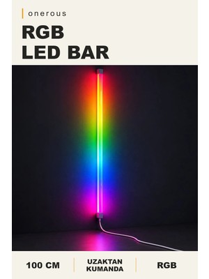 Onerous 100 cm Rgb LED Bar, Uzaktan Kumandalı, Dekoratif Aydınlatma