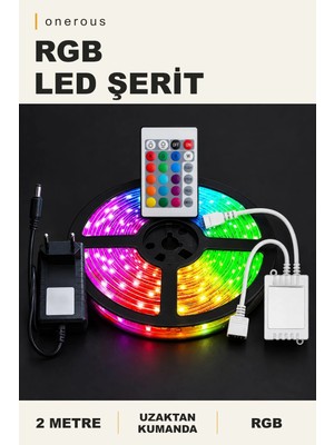 Onerous 2 M Rgb LED Şerit, Uzaktan Kumandalı