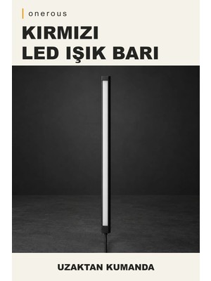 Onerous Kırmızı LED Bar Aydınlatma, Uzaktan Kumandalı