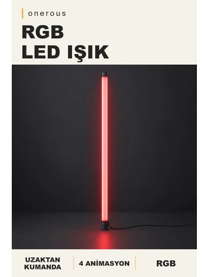 Onerous Rgb LED Işık, Uzaktan Kumandalı, Yapışkanlı, 16 Renk, 4 Animasyon