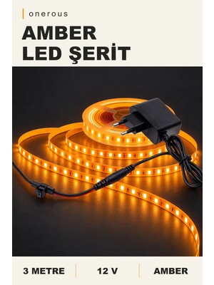 Onerous 3 M 12V Amber LED Şerit