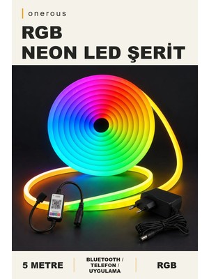 Onerous 5 M Rgb Neon LED Şerit, Bluetooth