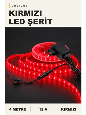 Onerous 4 M 12V Kırmızı LED Şerit