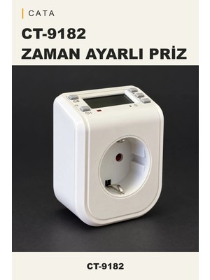 Onerous Zaman Ayarlı Dijital Saatli Priz CT-9182