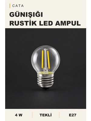 Onerous 4W E27 Günışığı Rustik LED Ampul
