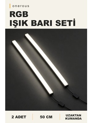 Onerous 2 Adet 16 Renk Mini LED Işık, Uzaktan Kumandalı, 4 Farklı Mod