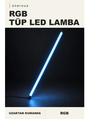 Onerous Rgb Tüp LED Lamba, Uzaktan Kumandalı