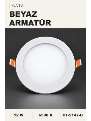 Onerous LED Panel 12W 6500K Beyaz Işık Sıva Altı CT-5147-B