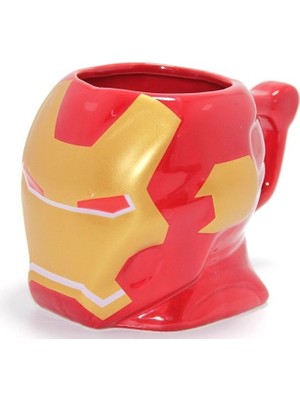 Hace Bazaar Marvel Iron Man 3D Kabartmalı Kask Tasarımlı Kupa Bardak ALK4541