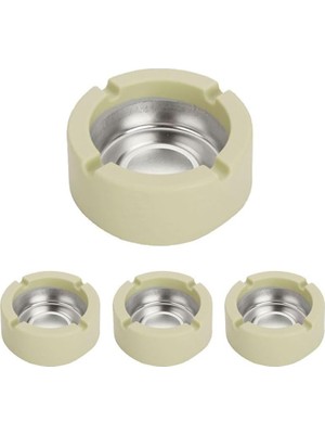 Str Store 10 Adet Çelik 9 cm Yeşil Kafe Restaurant Lokanta Yuvarlak Kül Tablası Küllük