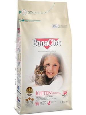 Pratik Ev Kitten Tavuklu (Hamsi ve Pirinç Eşliğinde) Yavru Kedi Maması 1.5 kg