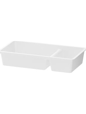 aklow akyoleticaret Kutu Organizer 33X17 Cm, Masaüstü Çekmece Içi Saklama Kutusu, Gri