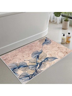 aklow akyoleticaret 2'li Set Banyo Paspası, Yumuşak Banyo Halısı, Kaymaz Dot Tabanlı, Su Emici, Makinede Yıkanabilir - 40X60-50 x 80 cm