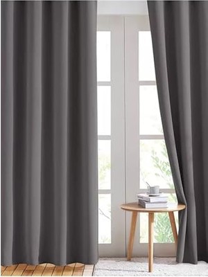 Kazan Hobi Fon Perde, Cortibo Blackout Karartma Füme, 100 x 250