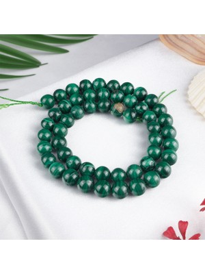 Moony Stone Malahit Doğal Taş Dizi (7-8 Mm)