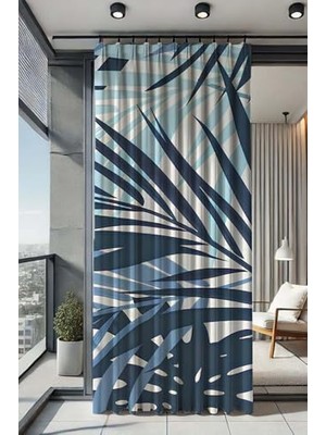 Kazan Hobi Sizenelazım Su Geçirmez Desenli Oxford Balkon Perdesi, PALMIYEDESENOXFORDBALKONPERDE250X140M, 250 x 140, Palmiye