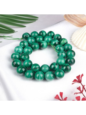 Moony Stone Malahit Doğal Taş Dizi (12 Mm)