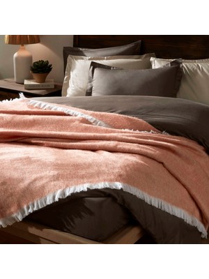Linens Norell Çift Kişilik Somon Battaniye