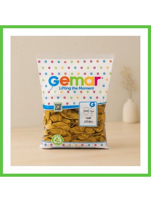 Bezos Metalik Gold Balon 11'' (28 Cm) 100'LÜ Paket Vengners