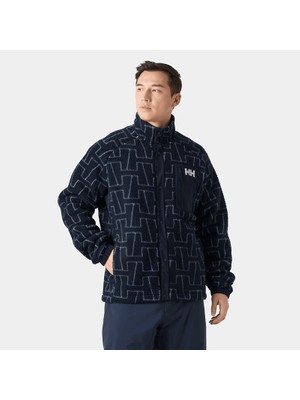 Helly Hansen Helly Hansen Panorama Prınted Pıle Snap Mont Erkek Lacivert1 Polar HHA.63349-HHA.597