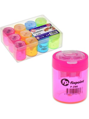 Fixpoint Kalemtıraş 2li Yuv.renkli Kpk P-2180 12'li Paket