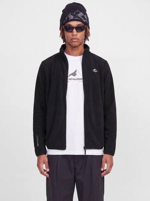 Jack & Jones Jack Jones Jjstignes High Neck Full Zip Erkek Siyah Polar 12298302-02