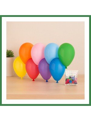 Bezos Klasik Renkli Lateks Balon 7'' (19 Cm) 100'LÜ BEZOS16
