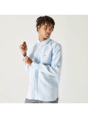 Lacoste Erkek Slim Fit Keten Gömlek