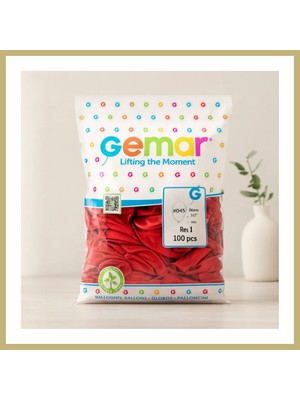 Bezos Kırmızı Lateks Balon 26 cm (10'') - 100'LÜ Paket Za