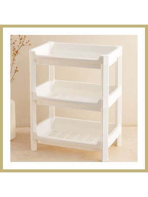 Bezos 3 Katlı Geniş Sepet Organizer Raf Ünitesi 510X205X685 mm Za