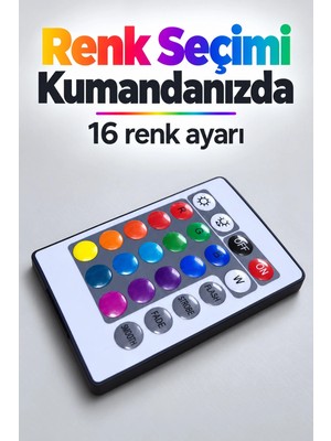 Defne Store Mey Kumandalı LED Ampul 10 W Güç Özellikli