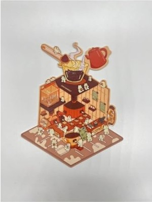 Mythriva Tavşan Kafesi Tasarlama Seti, 2 Yaprak 122 Adet Sticker ile