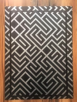Vionna Suya Dayanıklı, Yıkanabilir 50 Adet Kağıt Oto Paspas, 35X50 Cm, Siyah ve Gümüş