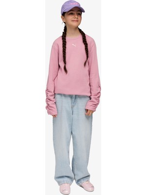 Puma Bowtique Crew Çocuk Pembe Sweatshirt.65