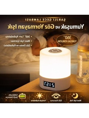 Rafta Ayarlanabilir Parlaklıkta Masa Lambası, Göz Korumalı LED Tasarım