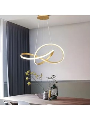 Rafta Sarkıt LED Avize, Gold Renk ile Şık ve Modern Tasarım
